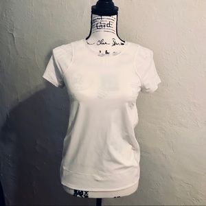 Lululemon White Sheer Mesh T-shirt  Activewear Top